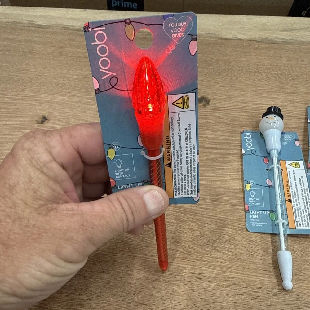 Christmas Holiday Pens Light Up Win In‎ Use LED Light